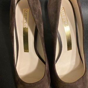 Cocoa Brown Suede Miezko Heels